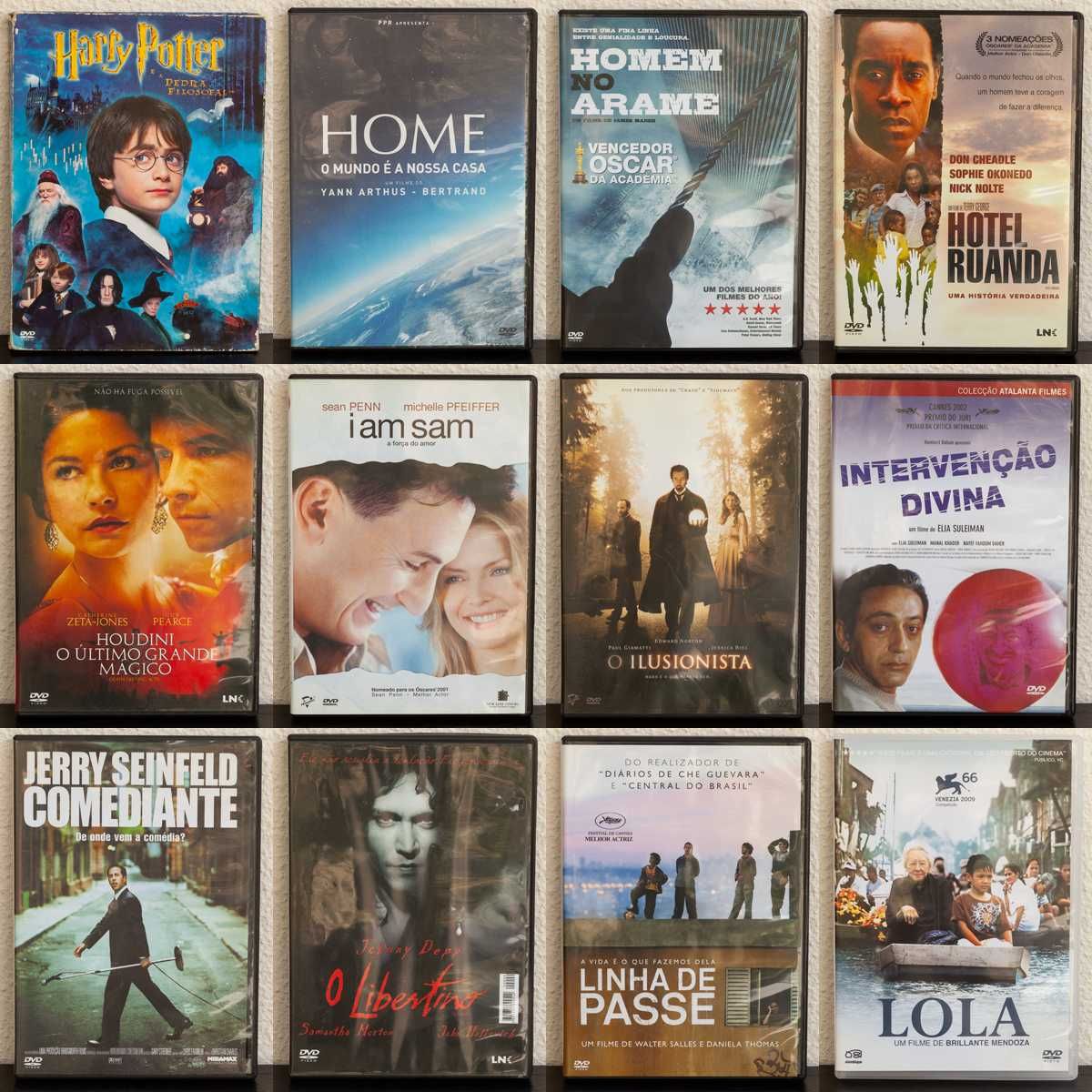 Colecção de filmes em DVD