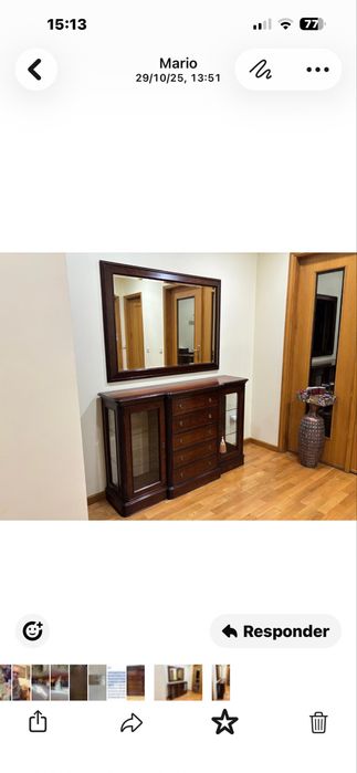 Movel para hall de entrada com espelho