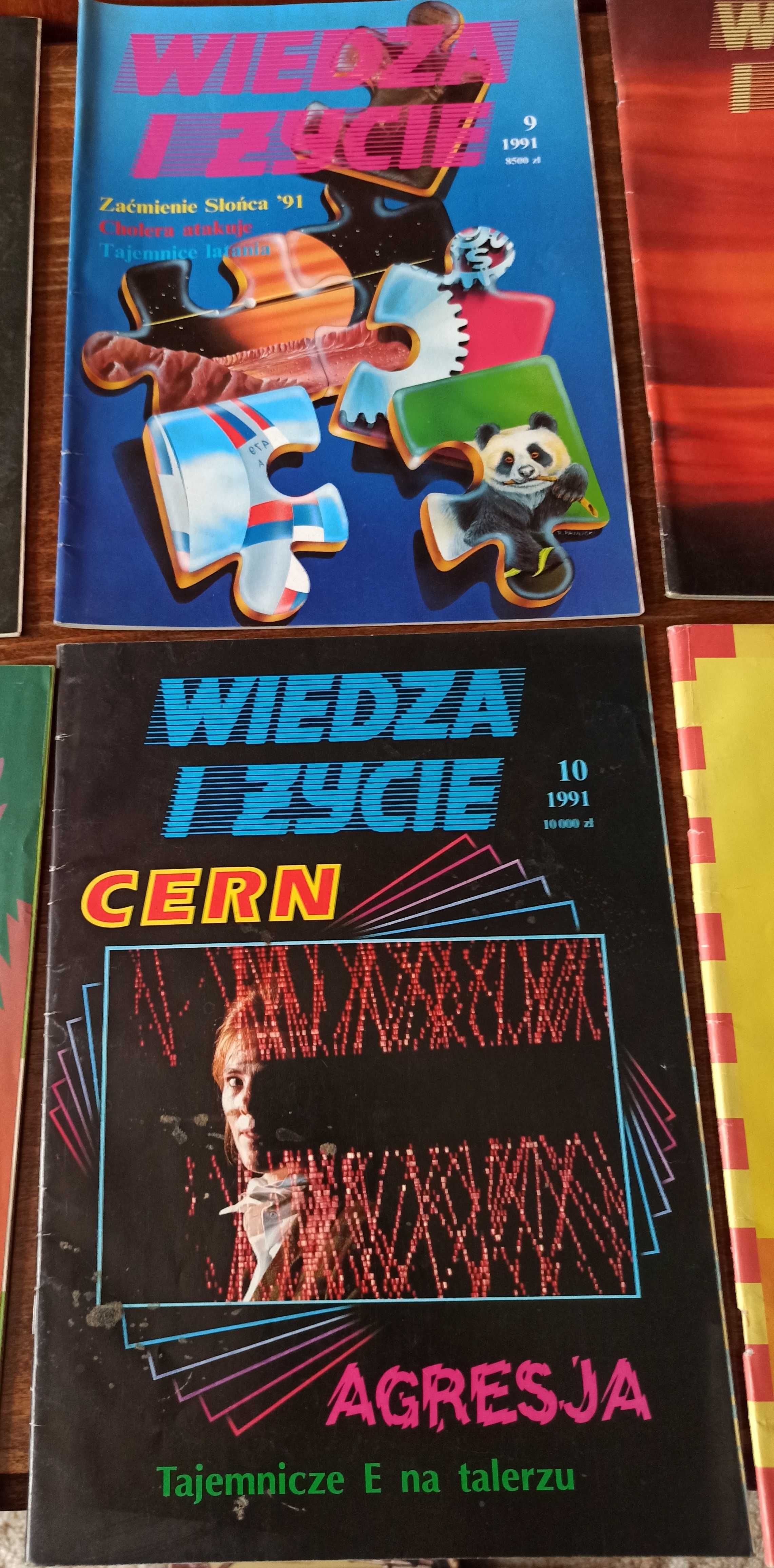 Wiedza i Życie miesięcznik z roku 1991 wszystkie zeszyty po 50 gr