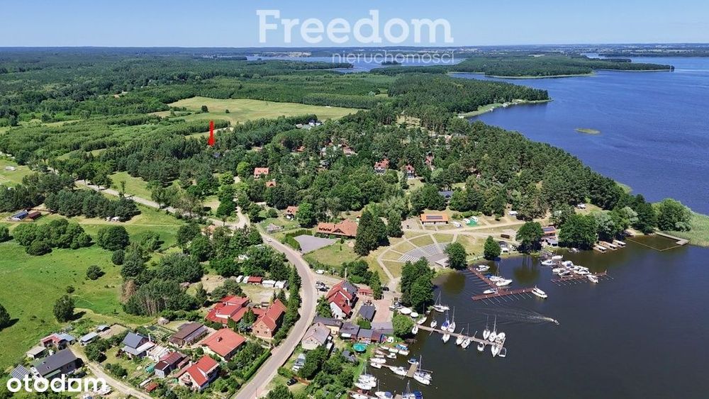 Działka budowlana z mediami 400 m od Jezioraka.