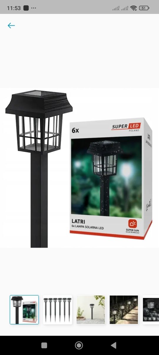 Lampka solarna usz