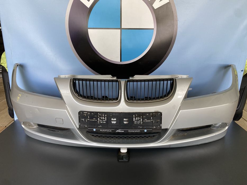 Передній бампер BMW E90 E91 Дорест 354 Titan Silver Сірий Бампер БМВ