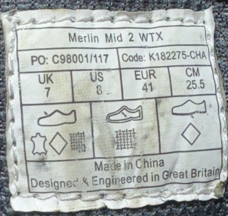 Ботинки Karrimor. Розмір 41(25,5-26 см)