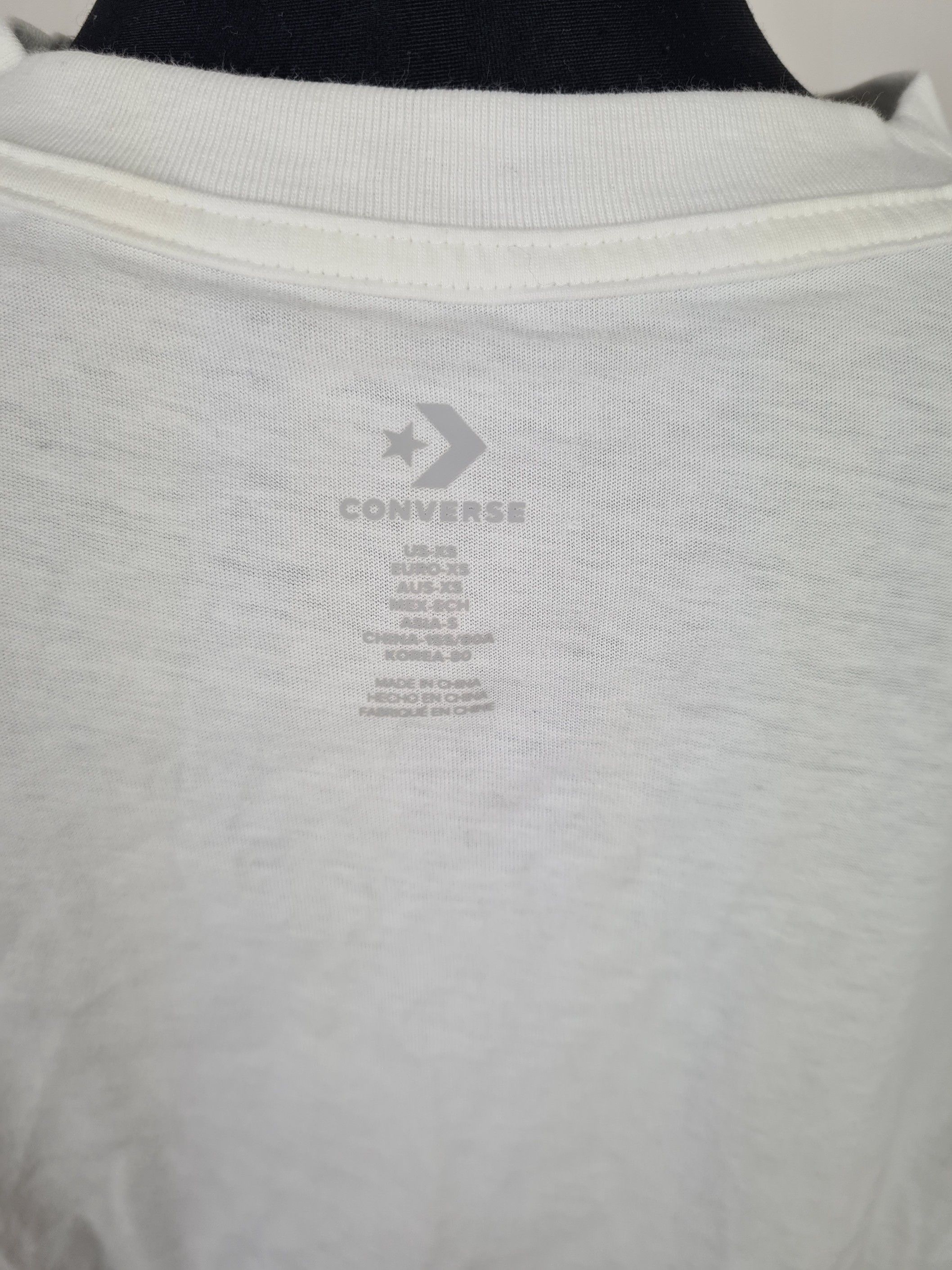 Converse t-shirt z nadrukiem damski biały rozmiar xs