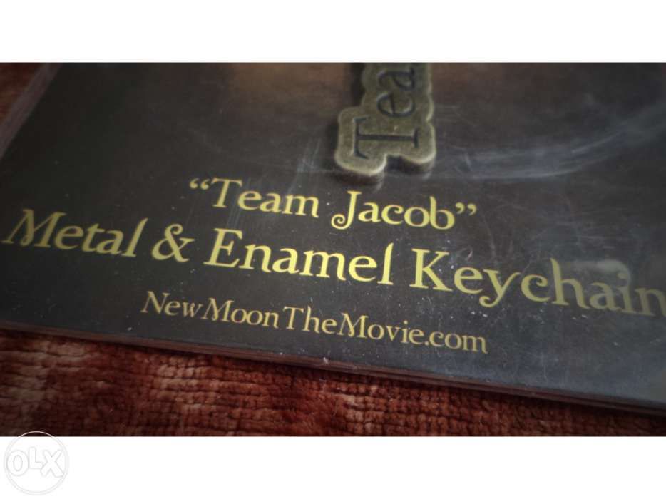 Twilight New Moon porta-chaves chaveiro metal Team Jacob   NOVO SELADO