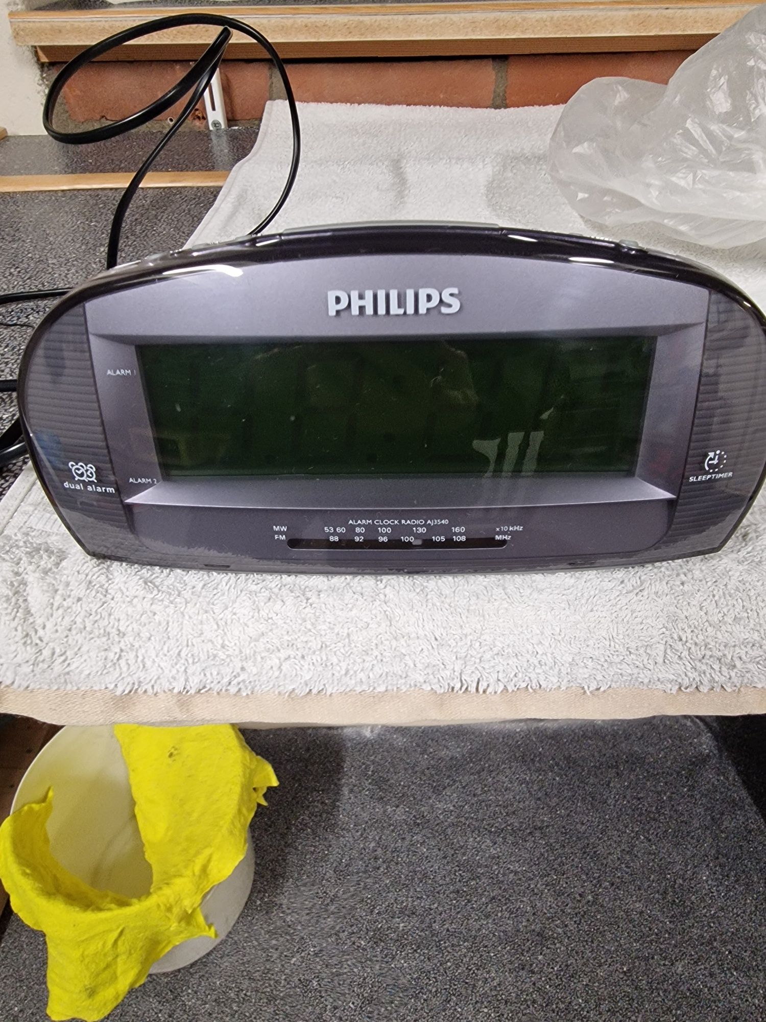 Zegar Elektryczny Budzik Radio Philips aj3540/12 , sprawne