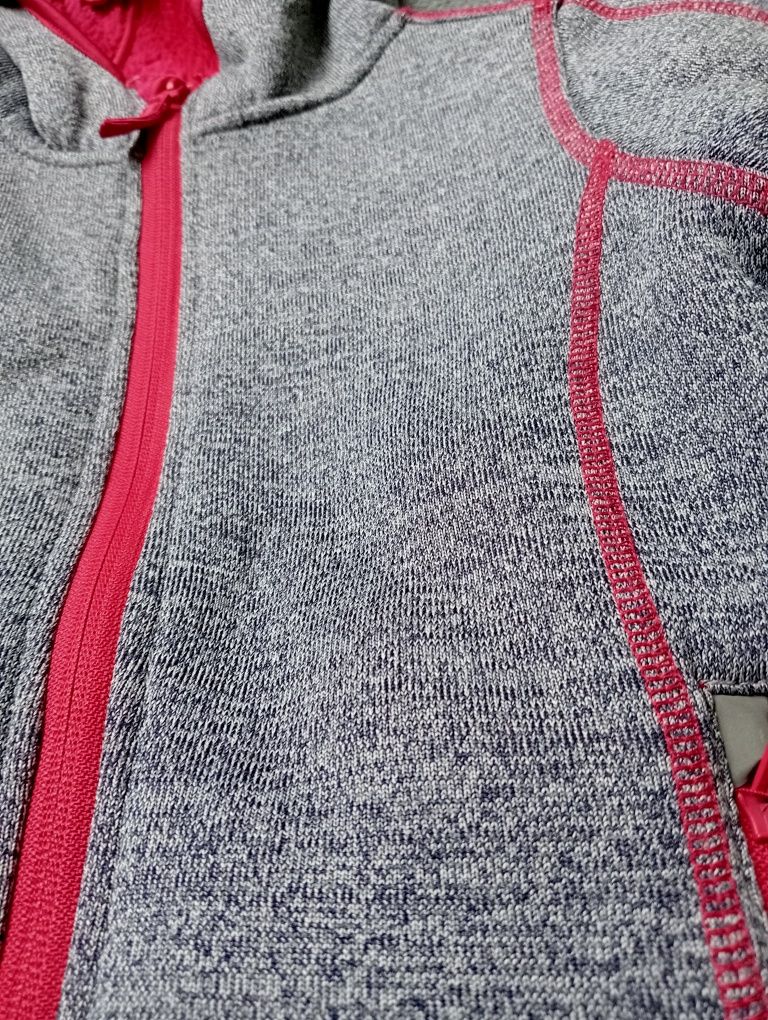 Bluza dziewcz. jak nowa ocieplana futro 110+gratis