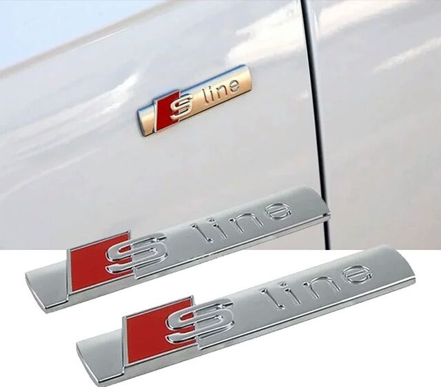 Conjunto de 3 emblemas Audi Sline