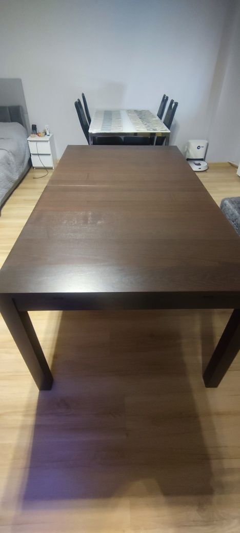 Duży stół rozkładany IKEA BJURSTA 175-260 x 95 cm
czarno-brazowy