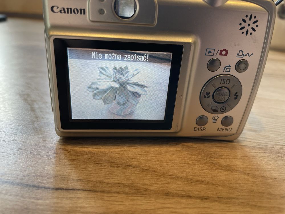 Aparat cyfrowy Canon A550 na baterie AA vintage y2k
