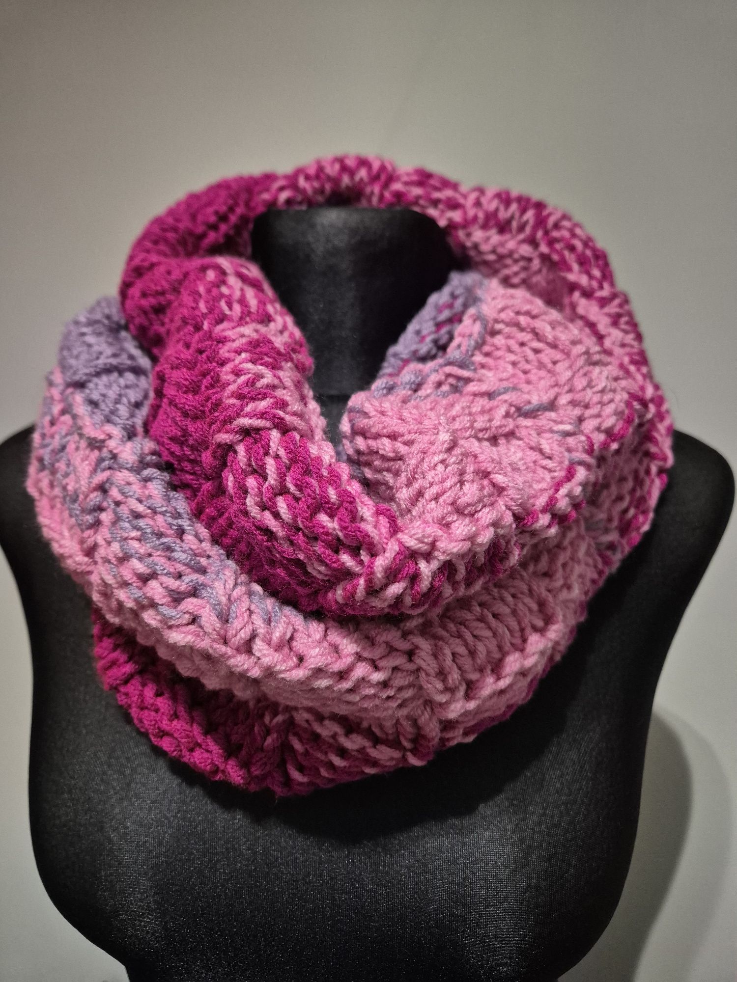 Zestaw komplet opaska komin handmade