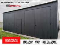 Garaż Blaszany - Wita Magazynowa - GRAFIT 10x6 -Hala -Magazyn -Romstal