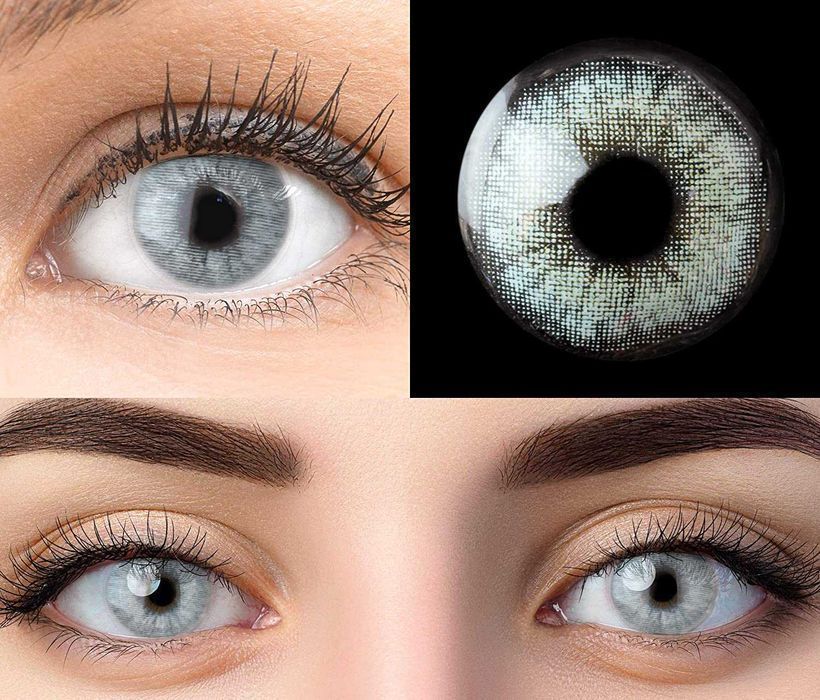 Lentes de contacto cor unissexo não graduados para um novo visual