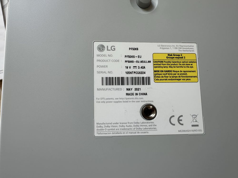 Projektor LED LG PF50KS biały - Mało używany