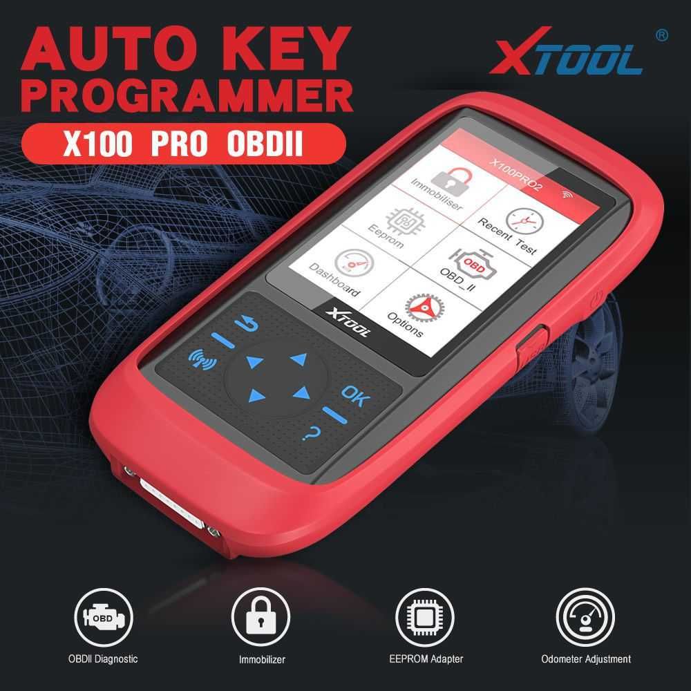 Máq. Programação de Chaves Auto + Leitor de EEPROM - XTOOL X100 PRO2