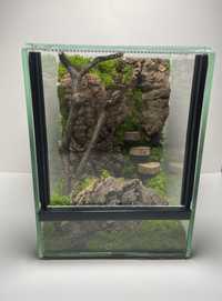 Terrarium gilotyna szklane dla modliszki skakuna 15x15x20 naturalne