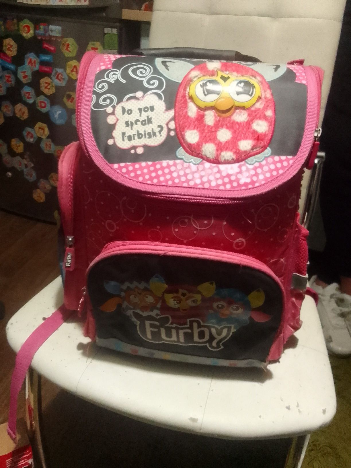 Duży zestaw pluszaków Furby plus plecak