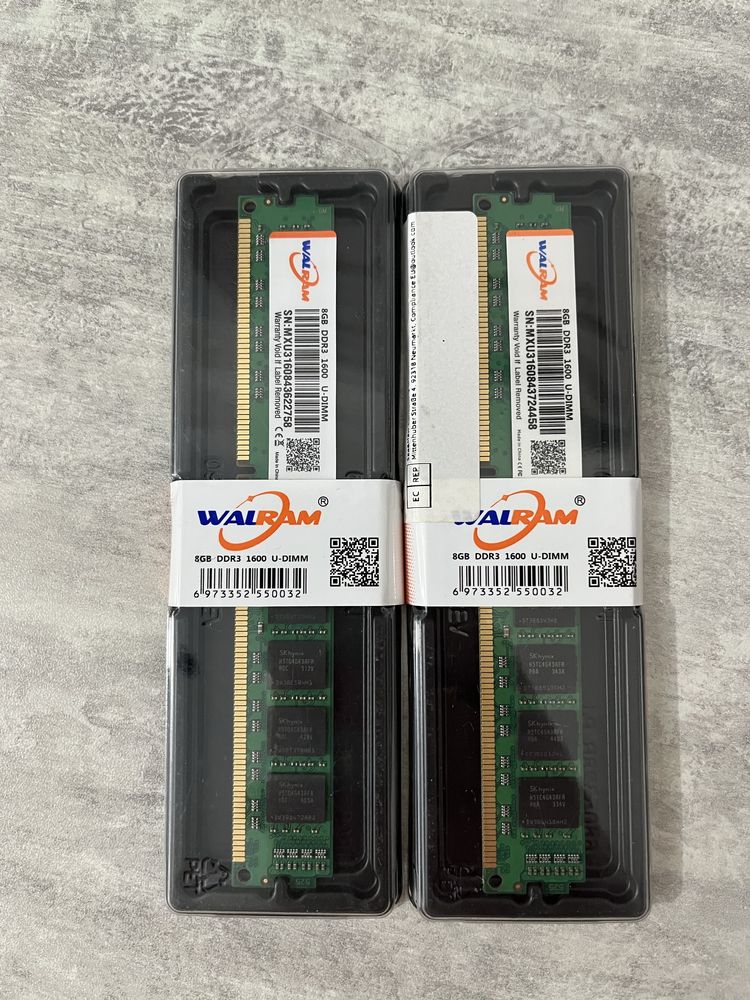 Нова оперативна пам'ять DDR3, 8 Gb. 16 Gb. 32Gb 1600 mHz.