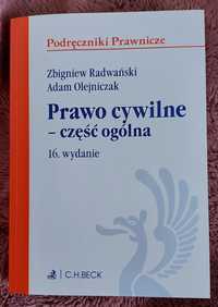 Prawo cywilne część ogólna Radwański, Olejniczak wyd. 16