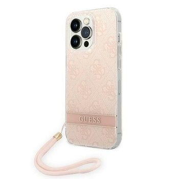 Oryginalne Etui GUESS 4G Print Strap Hardcase do Iphone 14 Pro Max