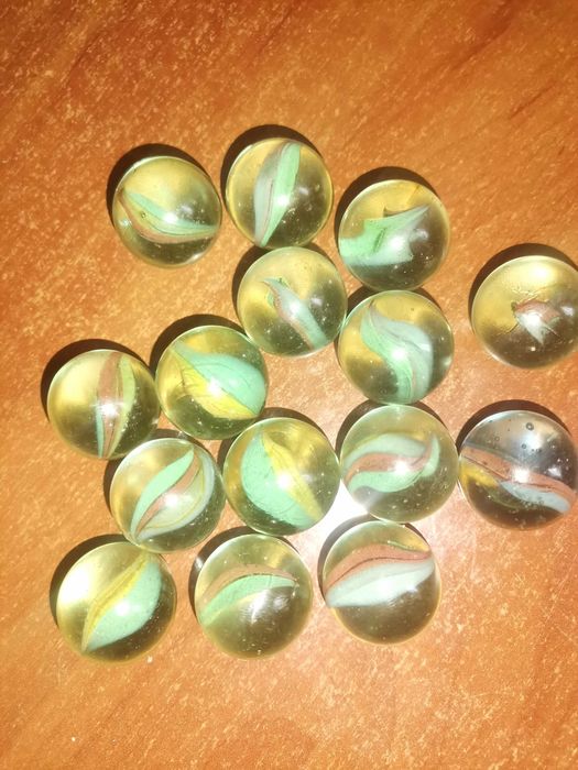 Duże kulki szklane PRL