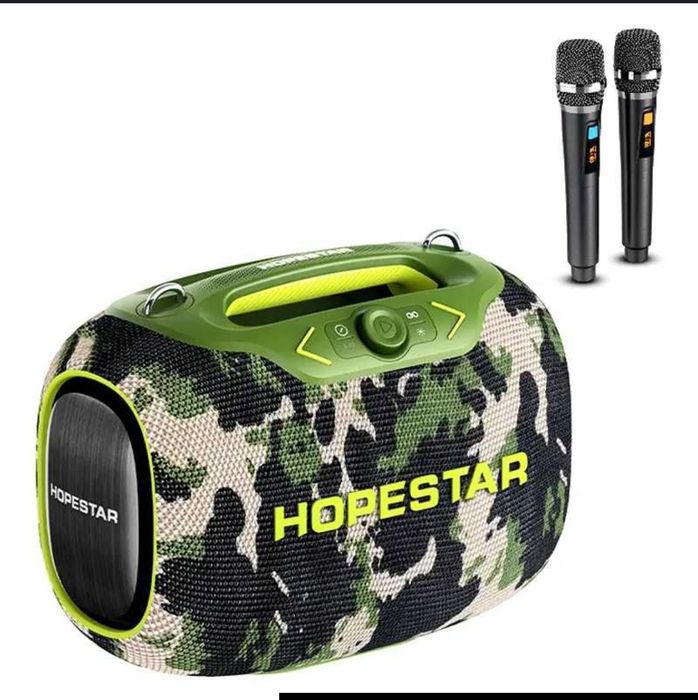 Колонка Hopestar PartyBox + 2 микрофона