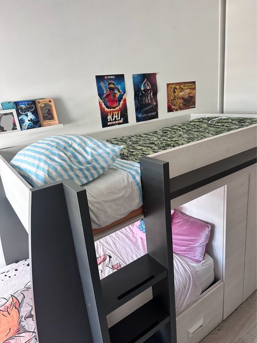 Beliche Trem Conforama + 1 Colchão Ikea