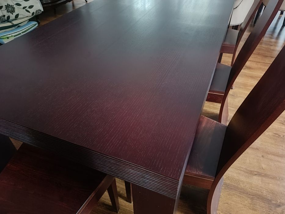 Stół z krzesłami do salonu 8 krzeseł VINOTTI