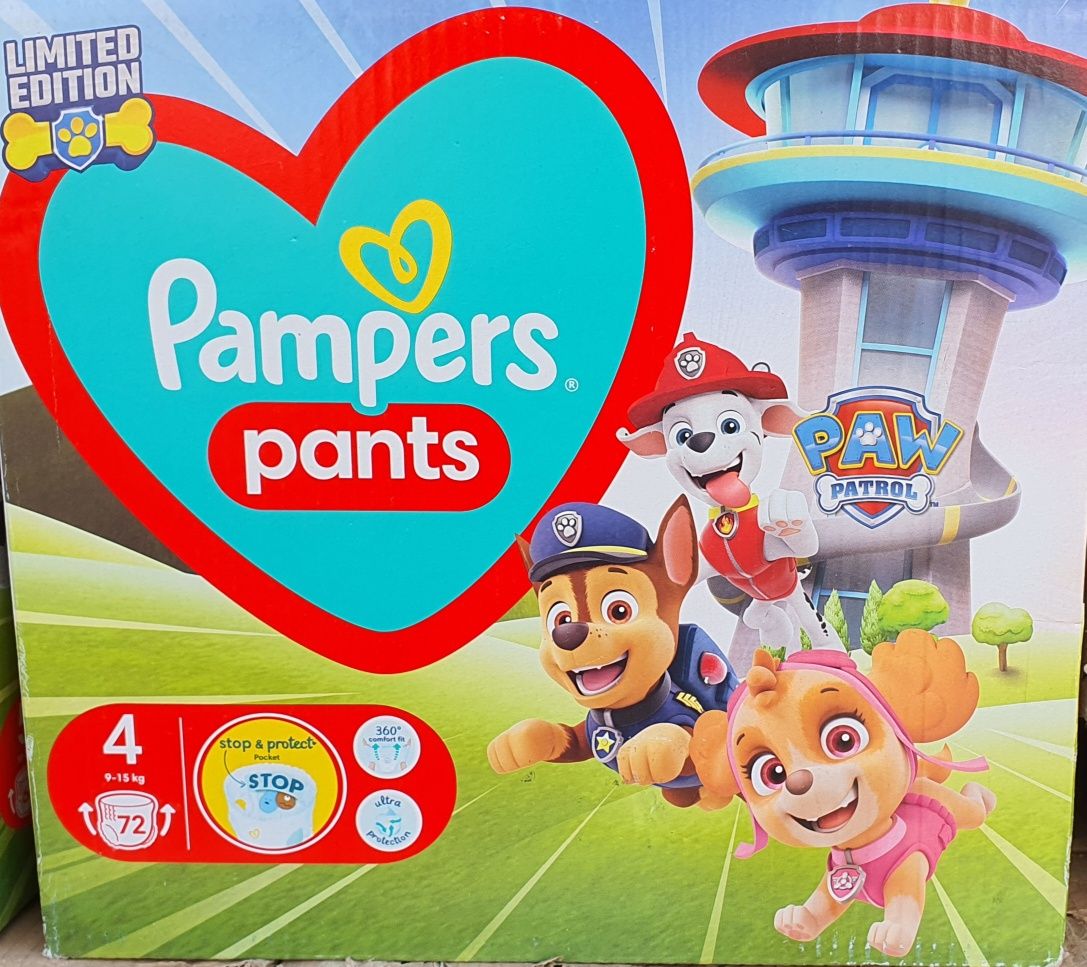 Pampers Pants 4 nowe. 72szt. 65zł Psi Patrol