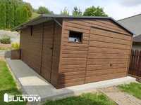 Garaż 4x5 blaszany blaszak drewnopodobny wypust dachu 40 cm