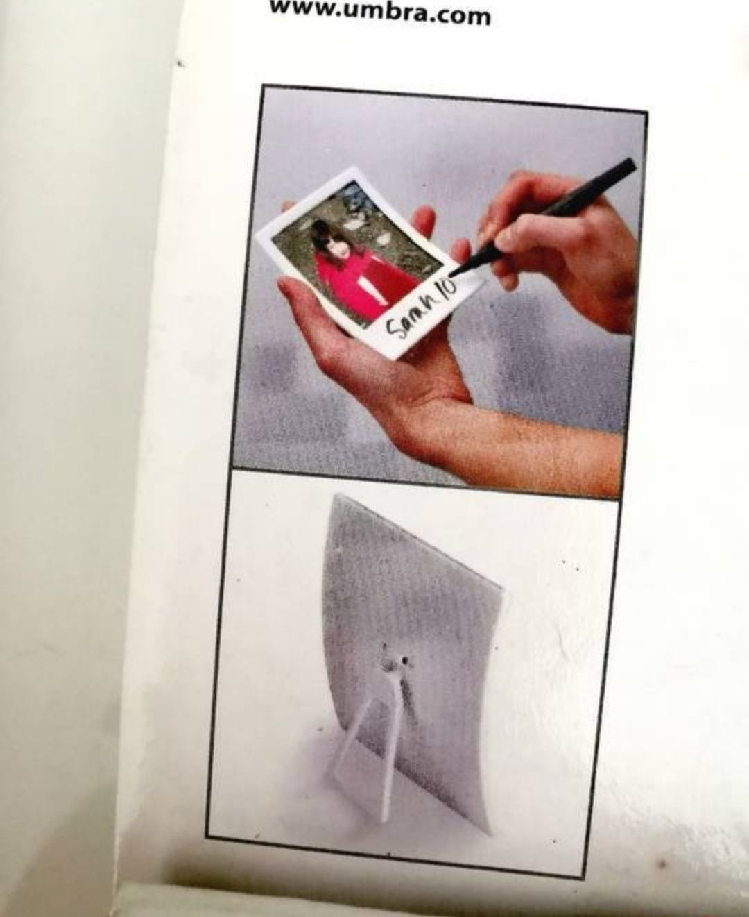 Zestaw 2 ramek na zdjęcia Umbra Snap Wall Decor/Frame Set Of 2 - biały
