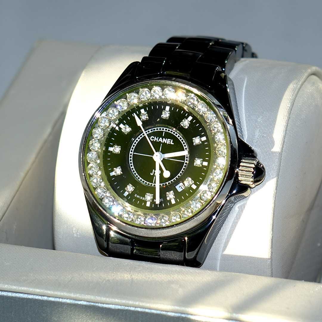 Chanel j12 наручные кварцевые женские часы керамика графит SWISS Made