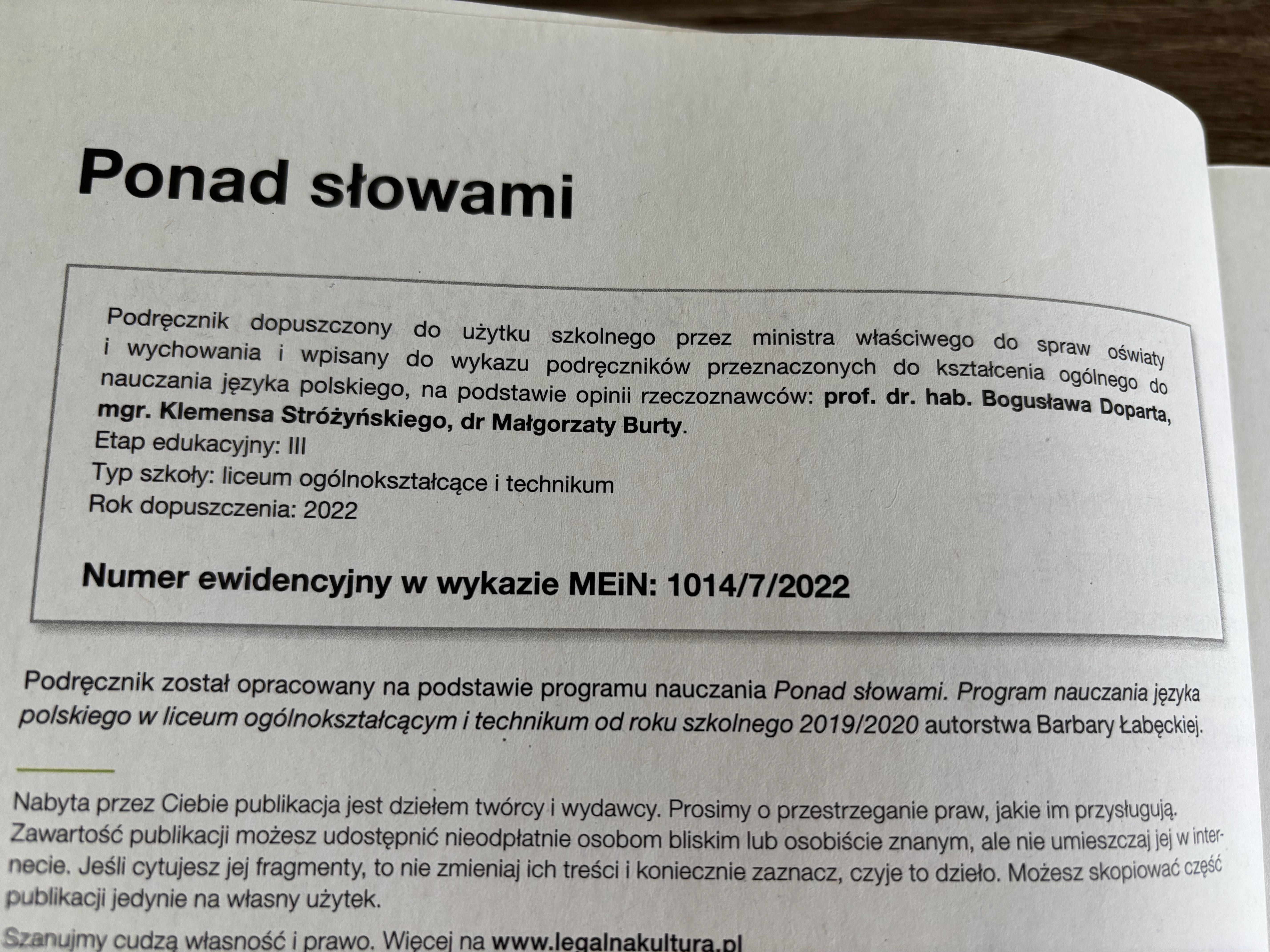 Ponad słowami 4 ( nowa era)