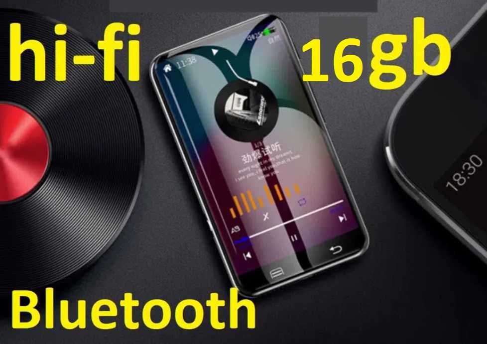 MP3 MP4 Плеер JWD A9 Max Bluetooth 4.0" HI FI 16gb с  динамиком