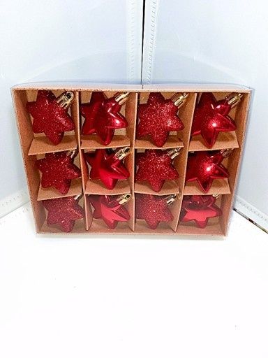 Gwiazdki 4,5 cm ozdoba świąteczna