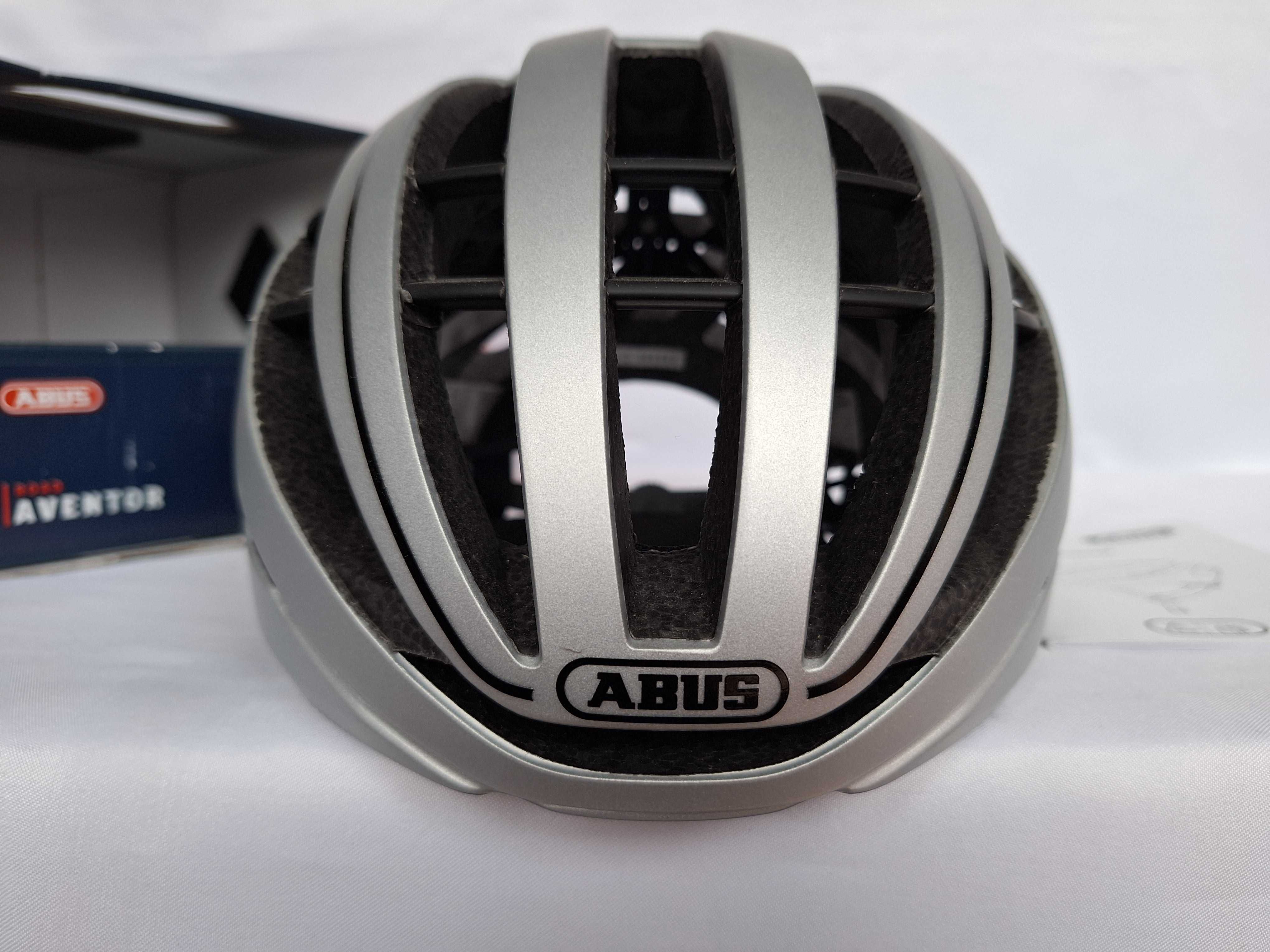 Kask rowerowy Abus Aventor Gleam Silver S 51-55cm