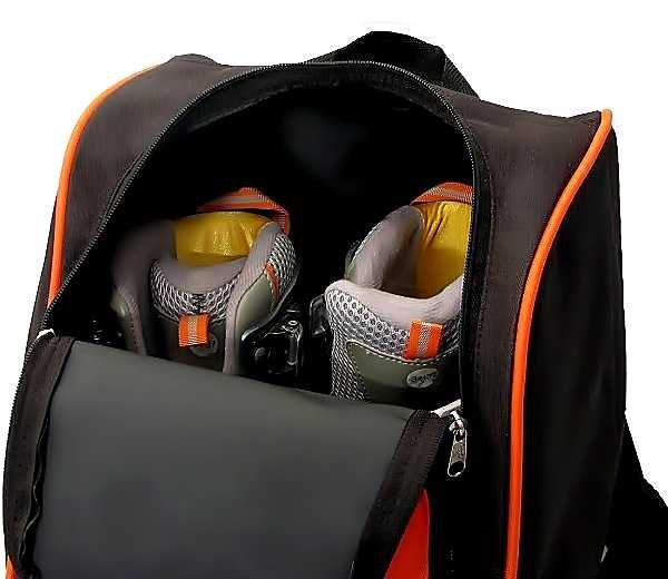 Torba, pokrowiec, plecak na buty narciarskie, rolki, łyżwy - żółty