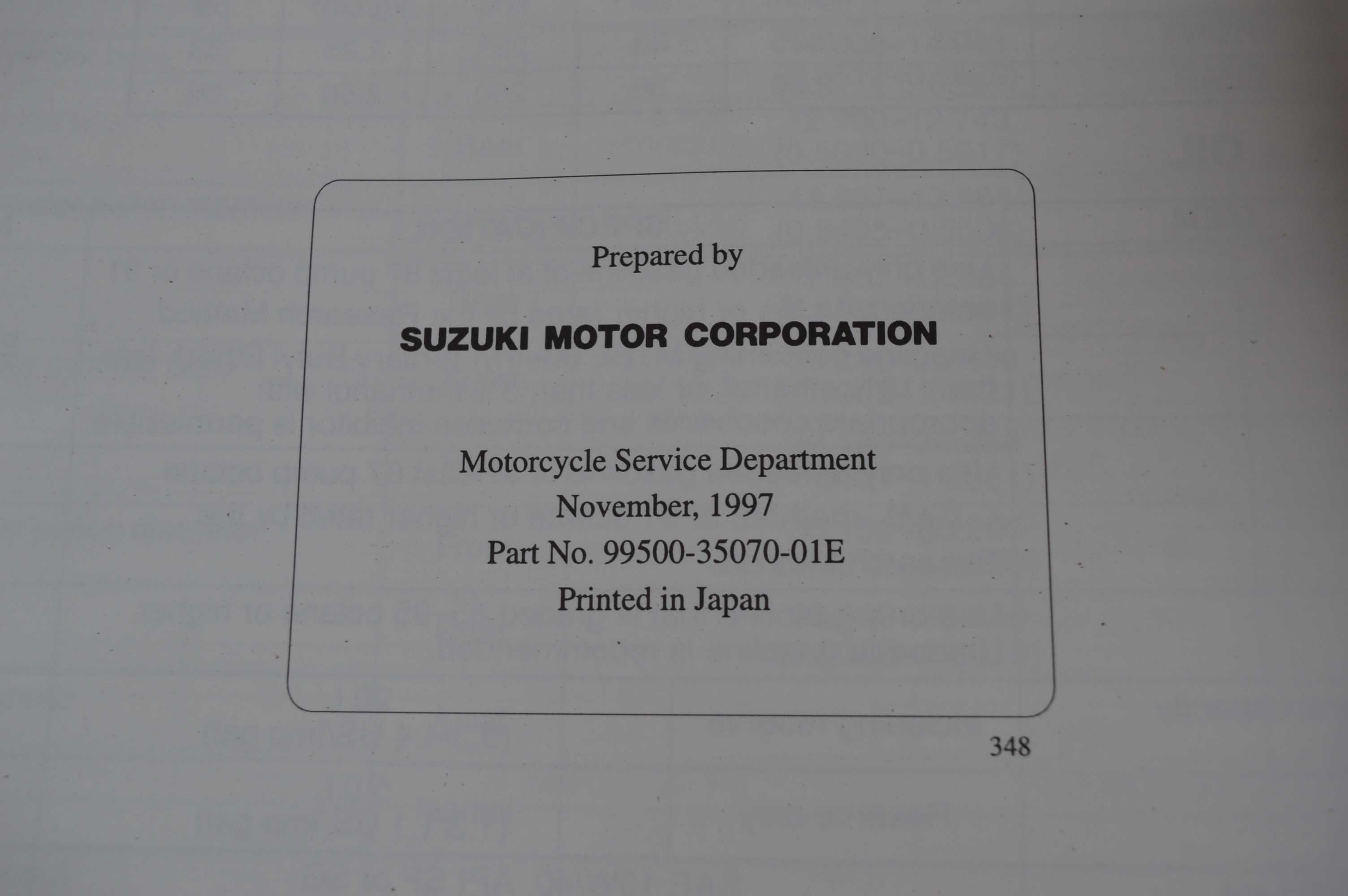 Suzuki GSXF gsx 600 Jajko '98-06r INSTRUKCJA obsługi serwisówka manual