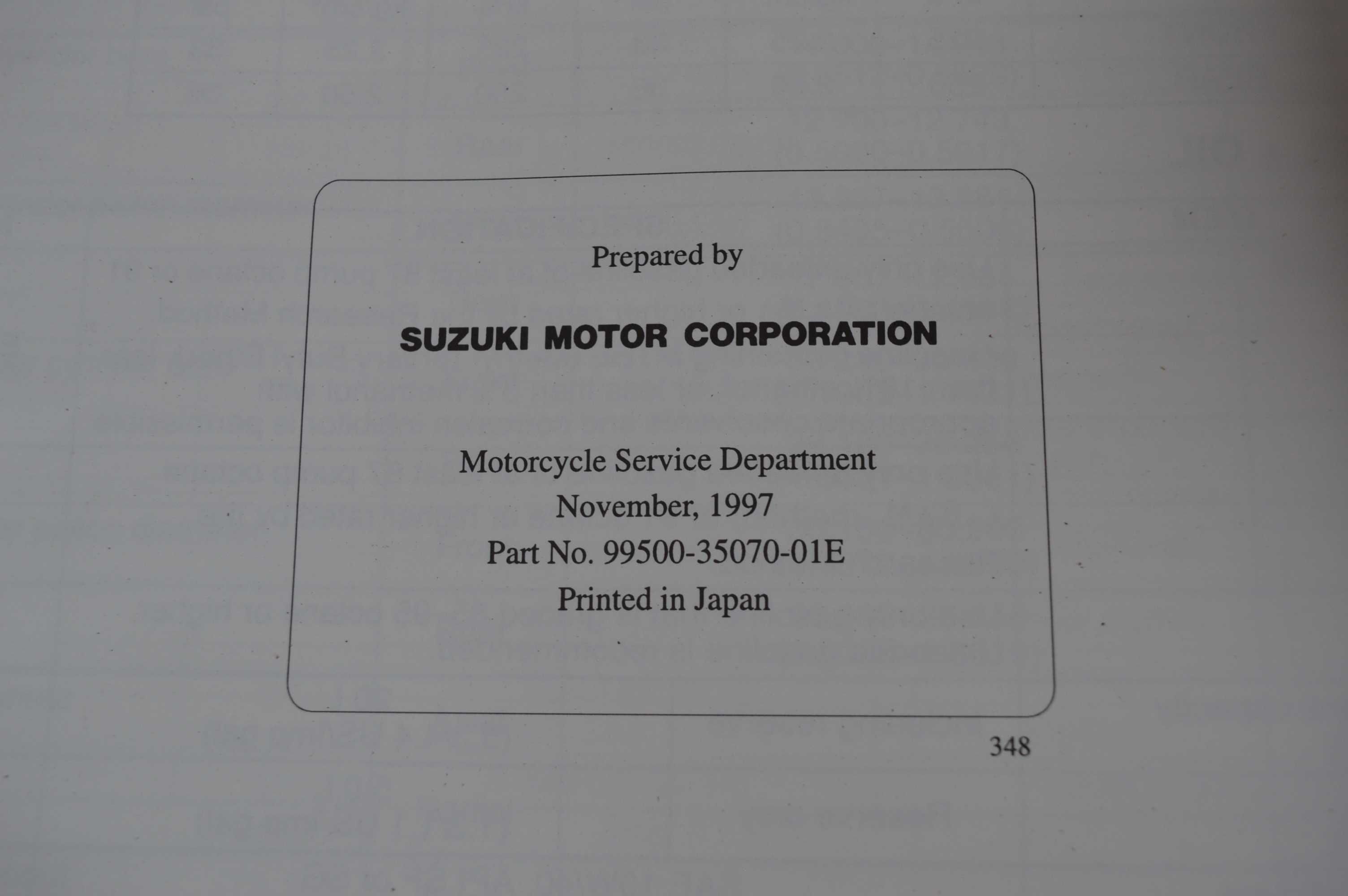 Suzuki GSXF gsx 600 Jajko INSTRUKCJA obsługi serwisówka manual