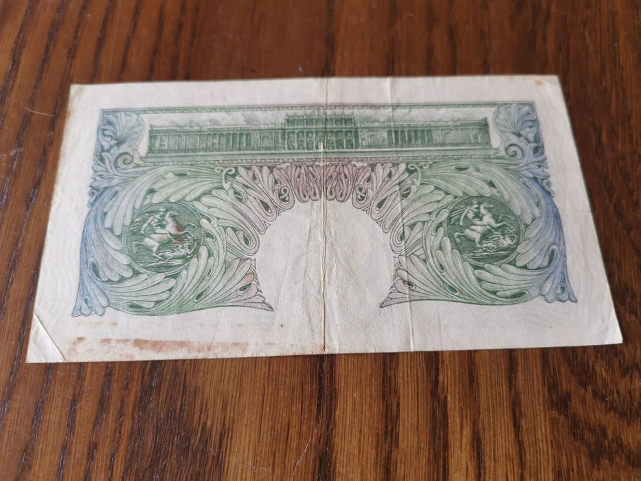 Dwa banknoty funty Anglia 1 funt