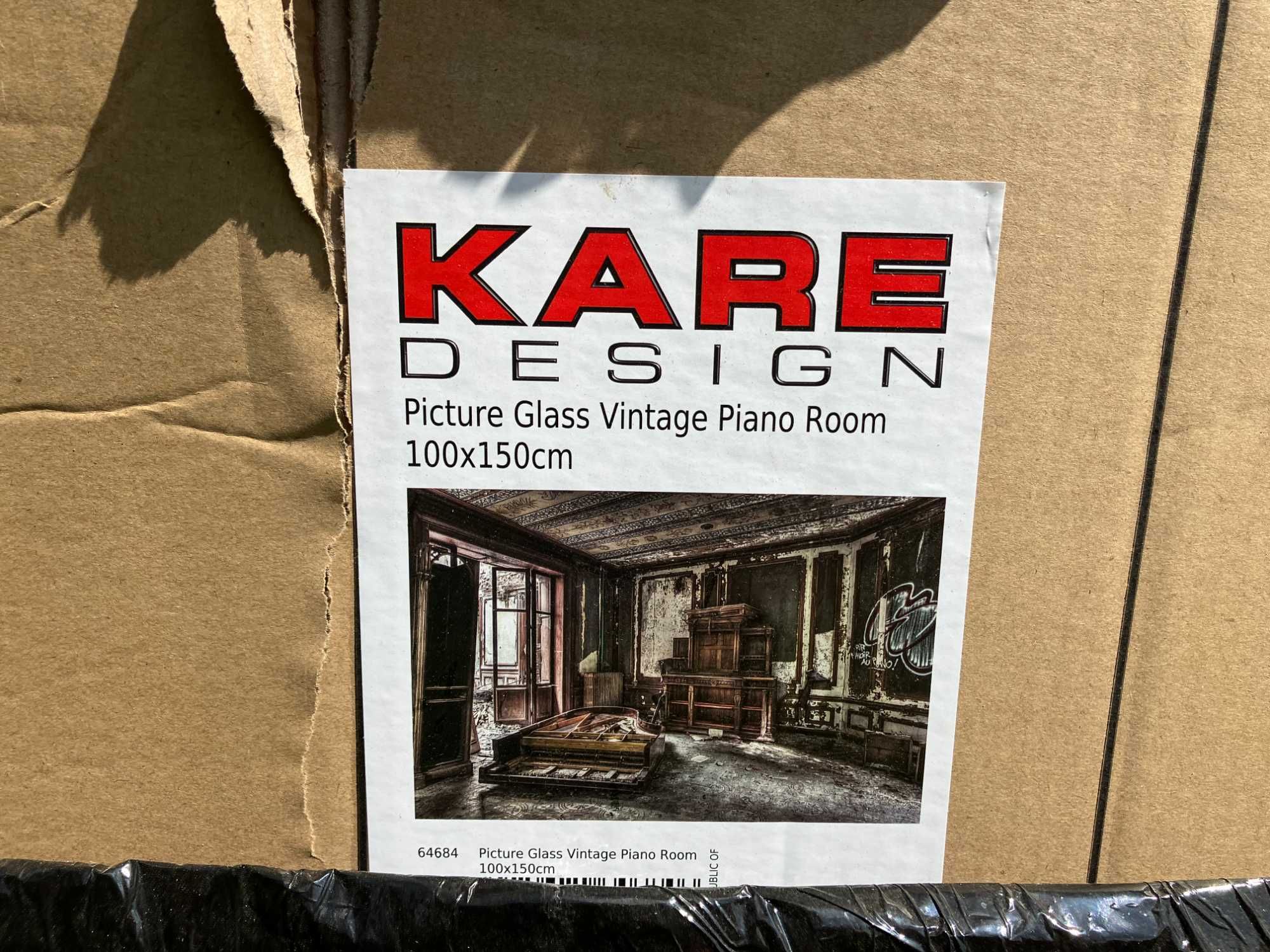 KARE DESIGN Obraz Vintage Piano Room 150x100 cm