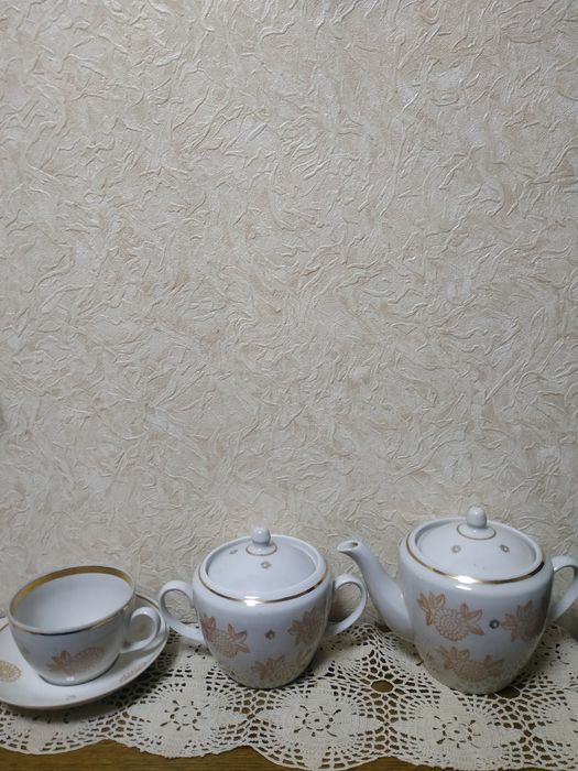 Чайный и кофейный сервиз, стаканы
