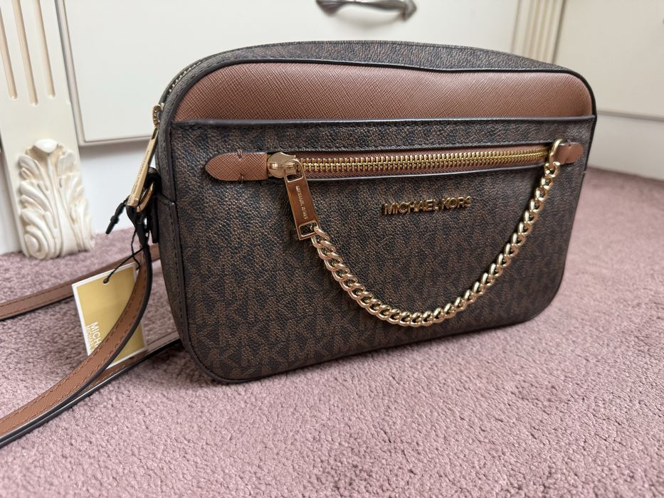 Сумка кросбоді Michael Kors Jet Set large logo