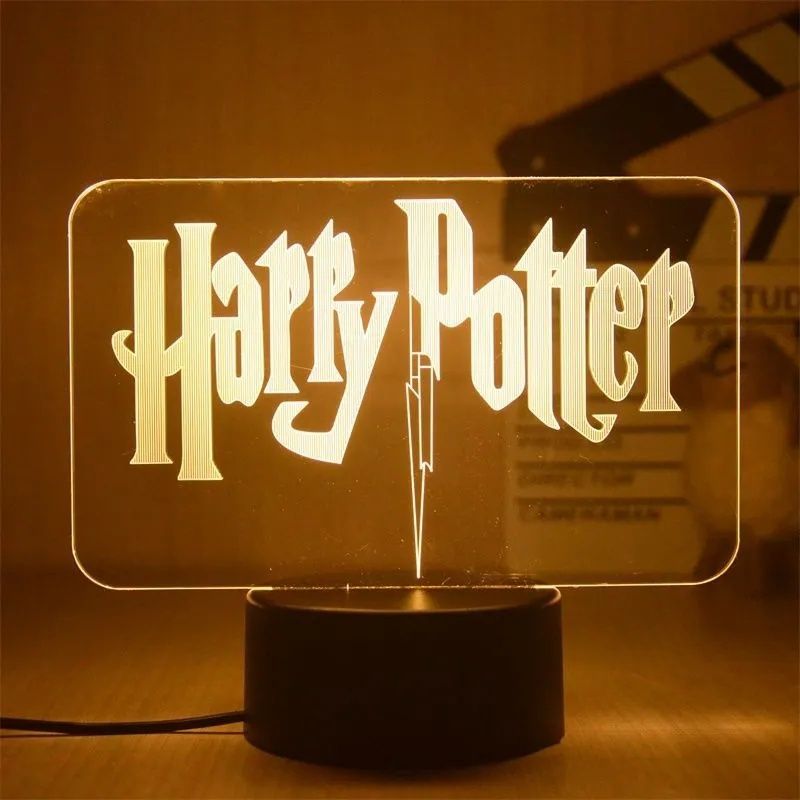Домашний ночник Harry Potter светильник Гарри Поттер лампа USB магия