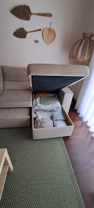 Sofá chaise longue e Poltrona