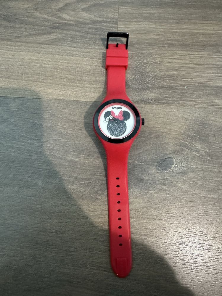 Zegarek minnie am pm czerwony