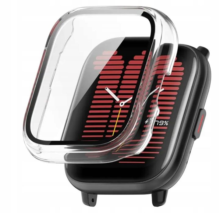 Etui Ochronne z wbudowanym szkłem 2w1 do Xiaomi Amazfit Active
