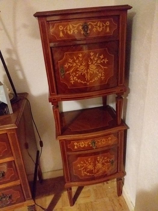 Cama vintage casal com transporte