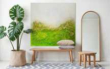 Obraz Grassland 100x100 akryl struktura