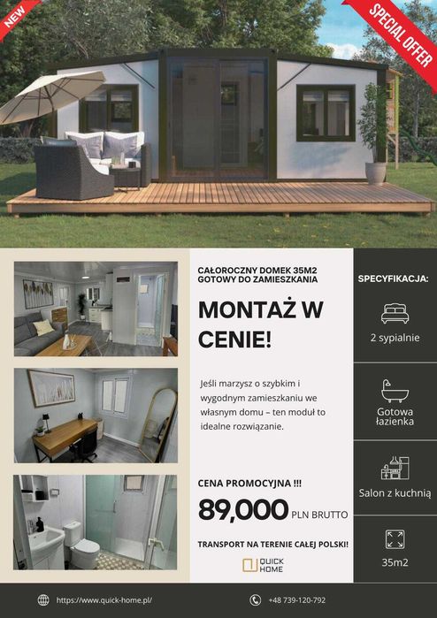 Domek modułowy, kontenerowy